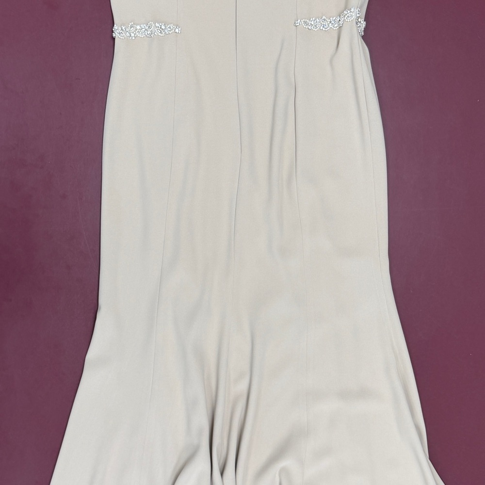 Mother of the Bride Formal Gown Size 12 Champagne - Picture 11 of 13